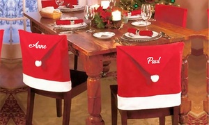 Six Personalised Christmas Chair Covers