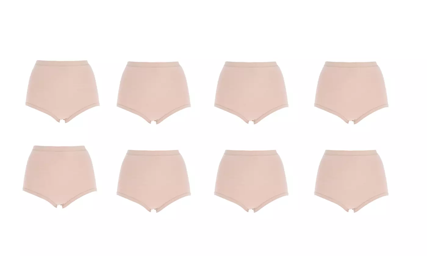 4er- oder 8er-Pack Cotonella Taillen-Slips für Damen