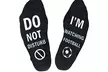 Men's Do Not Disturb Football Novelty Socks - Second Medium