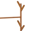 Image 7: Freestanding Bamboo Clothes Rack with Shelves for Storage