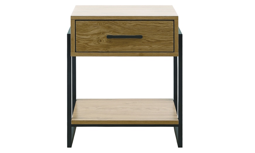 Image 4: Comodino Leo in stile industriale