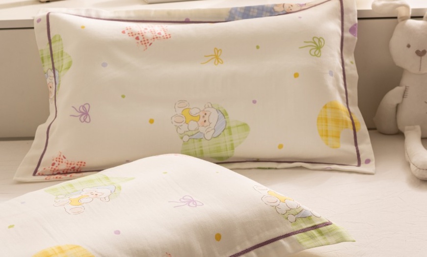 Image 37: Breathable Pure Cotton Kids Pillowcase Pair