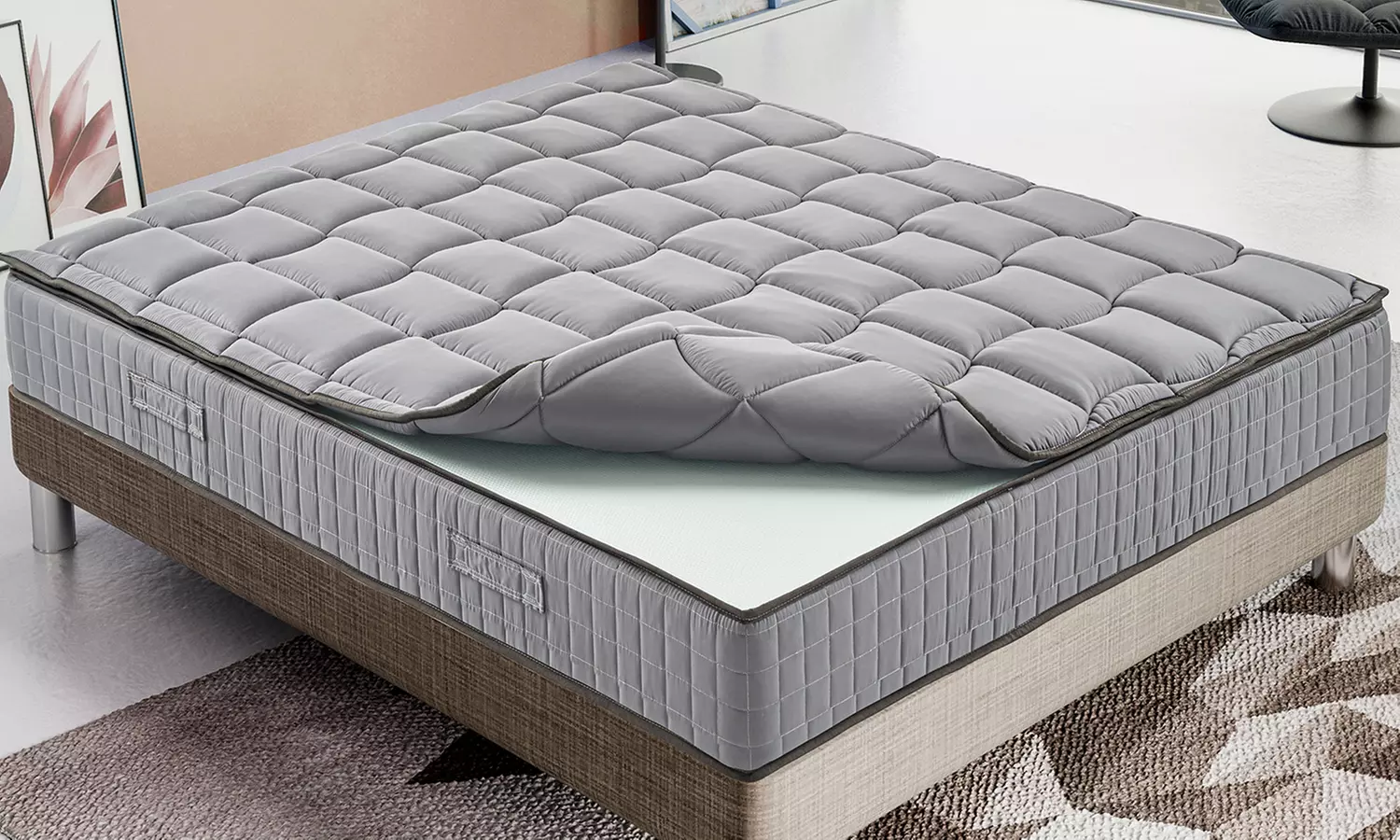 Matelas "Elite" avec surmatelas en mousse à mémoire de forme