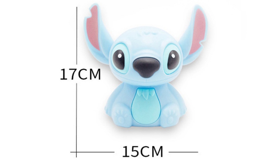Image 6: Stitch Night Light - USB Rechargeable, 7-Color Touch Lamp