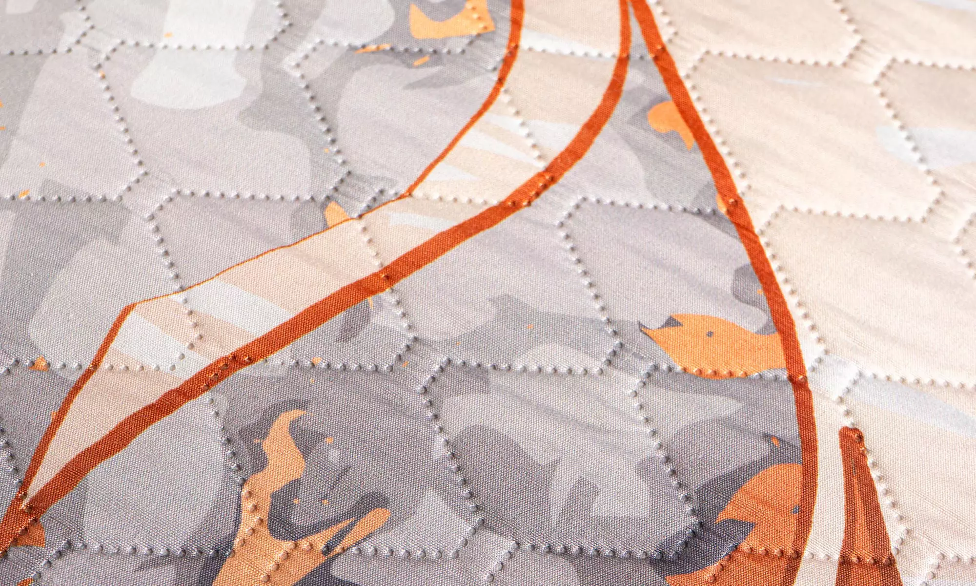 Leichte Steppdecke mit 3D-Digitaldruck für Queen-Size-Bett