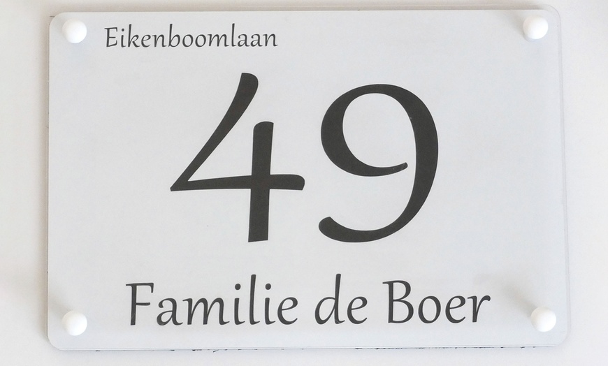 Image 8: Huisnummer-bordje met je naam