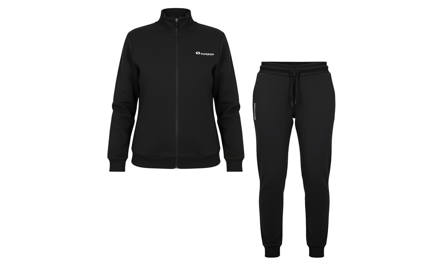 Image 9: Tuta donna Superga in cotone felpato