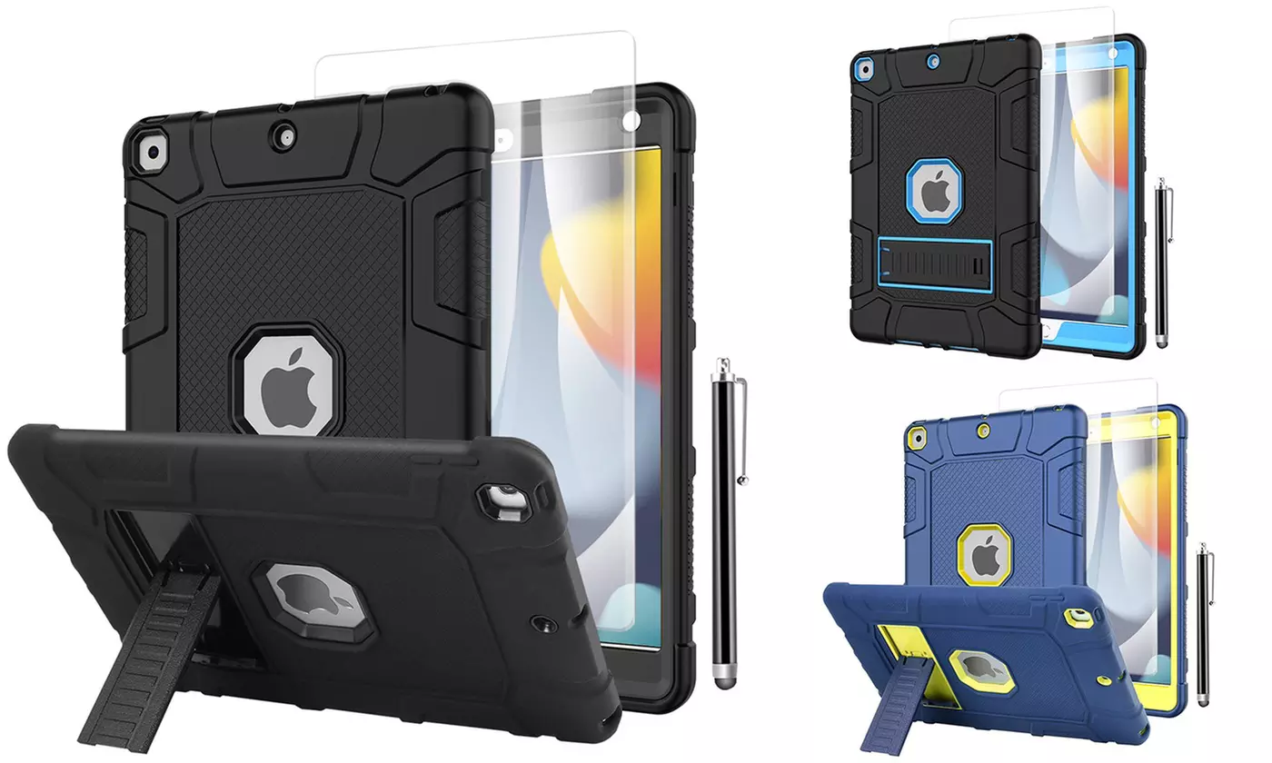 Case For Apple iPad 9th Generation 10.2" 2021 Heavy Duty Screen Protector Pen