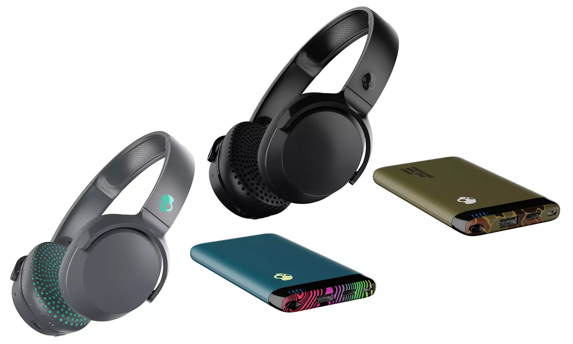 Skullcandy Riff Wireless Over-Ear Headphones with Stash 6000mAh Power Bank Bundle - Primary Image