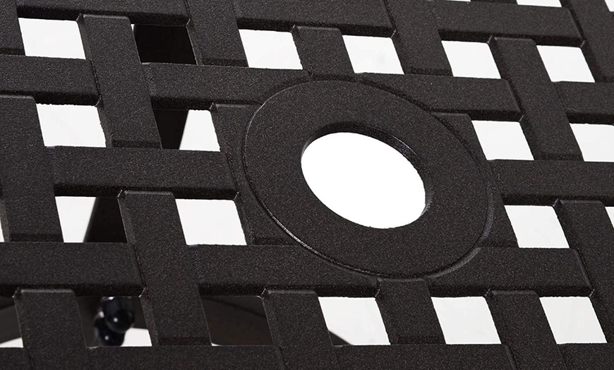 Image 3: Outsunny Outdoor Table and 4 Chair Set