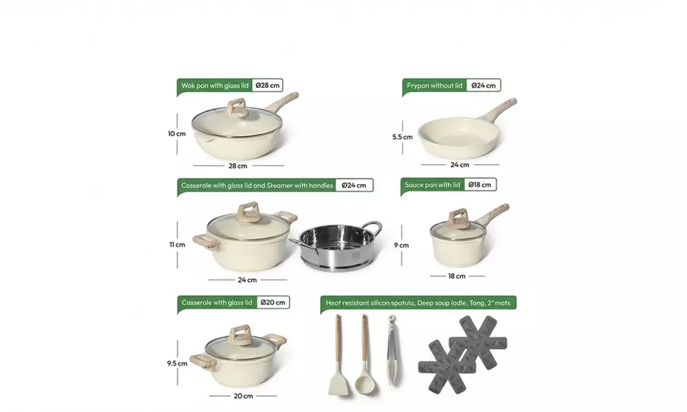 15-delige kookset 'Just Perfecto'