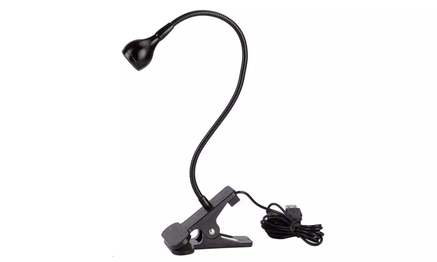 USB Clip on Night Light Reading Light Lamp for Desk Bed Computers