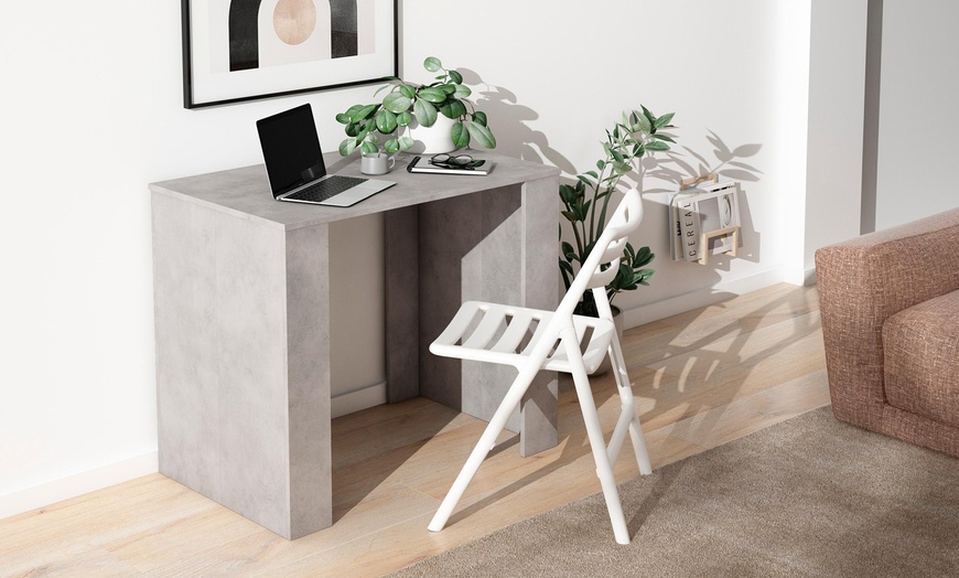 Image 24: Extendable Console Table for 8 Diners