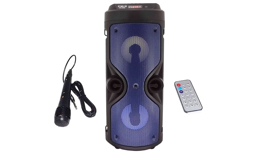 Image 1: Bluetooth-Karaoke-Lautsprecher