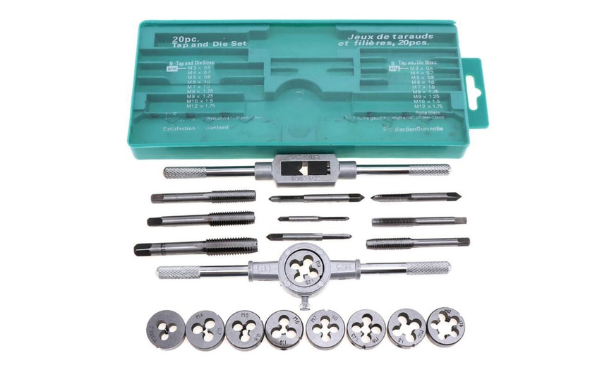 Image 7: 20-Piece Tap and Die Set