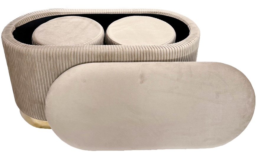 Image 8: Lot de 3 poufs modèle "Pouffi"