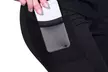 Women Side Pocket Mesh Splice Tummy Control High Waist Capri Leggings Yoga Pants - Second Medium