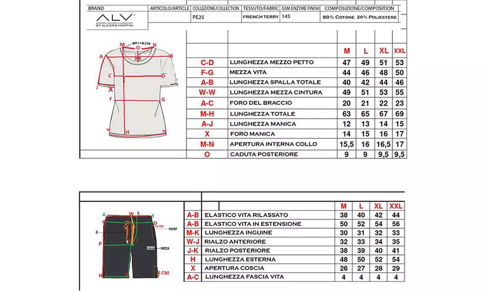 1 o 2 completini estivi con maglietta e pantaloncini ALV