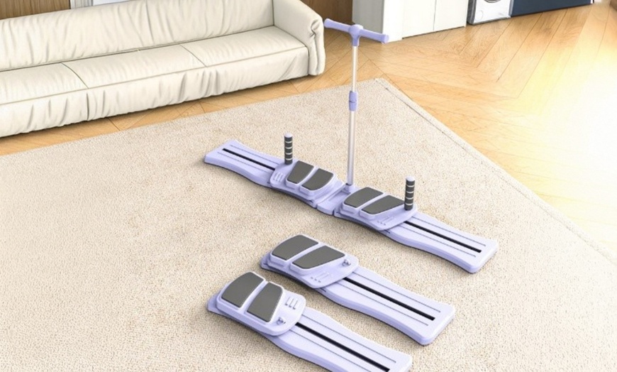 Image 1: 4-in-1 Pilates Board, Compact and Versatile with Resistance Bands