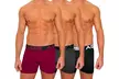 3 Pack AQS Men's Colorful Boxer Briefs  - Second Medium