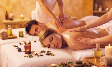 One 60-Minute Couples Deluxe Body Massage with Essential Oils, Hot Stone Treatment - Downtown Massage