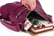 Women Nylon Waterproof Multi Pockets Crossbody Messenger Shoulder Bag - Second Medium