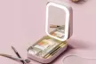 Travel Makeup Bag with LED Mirror - Second Medium