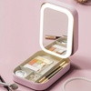 Image 4: Travel Makeup Bag with LED Mirror