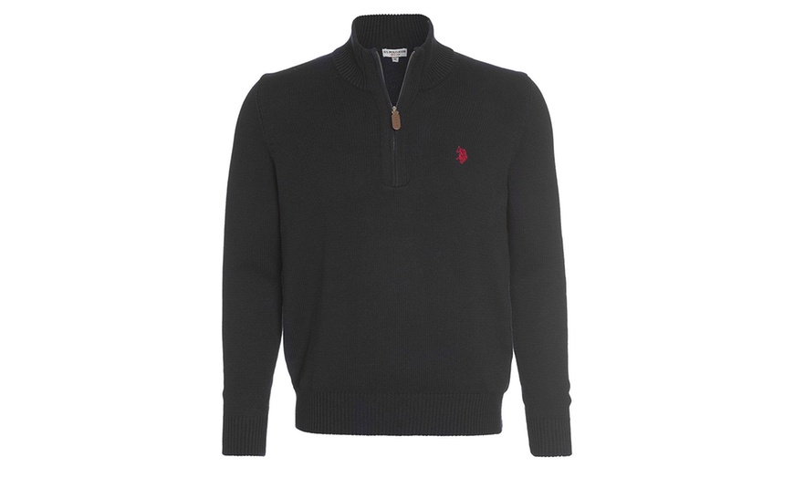 Image 3: Pull à col zippé de US Polo