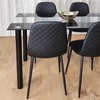 Image 32: Glass Dining Table Set with Chair Options