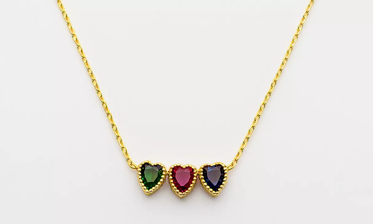 Drop Shape Birthstone Necklace Or Personalized Birthstone Necklace