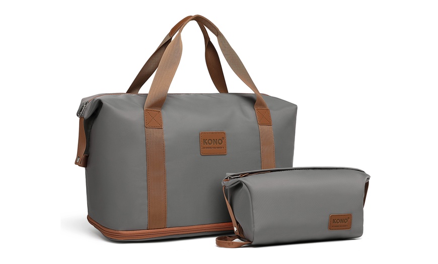 Image 22: 20 Inch Cabin Suitcase and a Travel Bag Set 