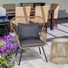 Image 6: Outsunny Woven Bistro Set with 2 Chairs and Table, Choice of Styles