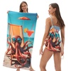 Image 16: 2-in-1 Convertible Beach Towel Backpack