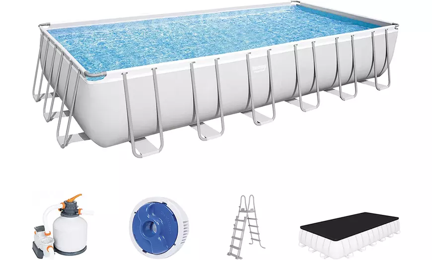 Image 2: Zwembad met stalen constructie van het merk Bestway