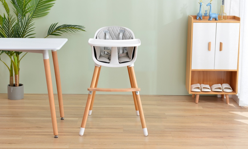 Image 4: Two-in-One Baby High Chair