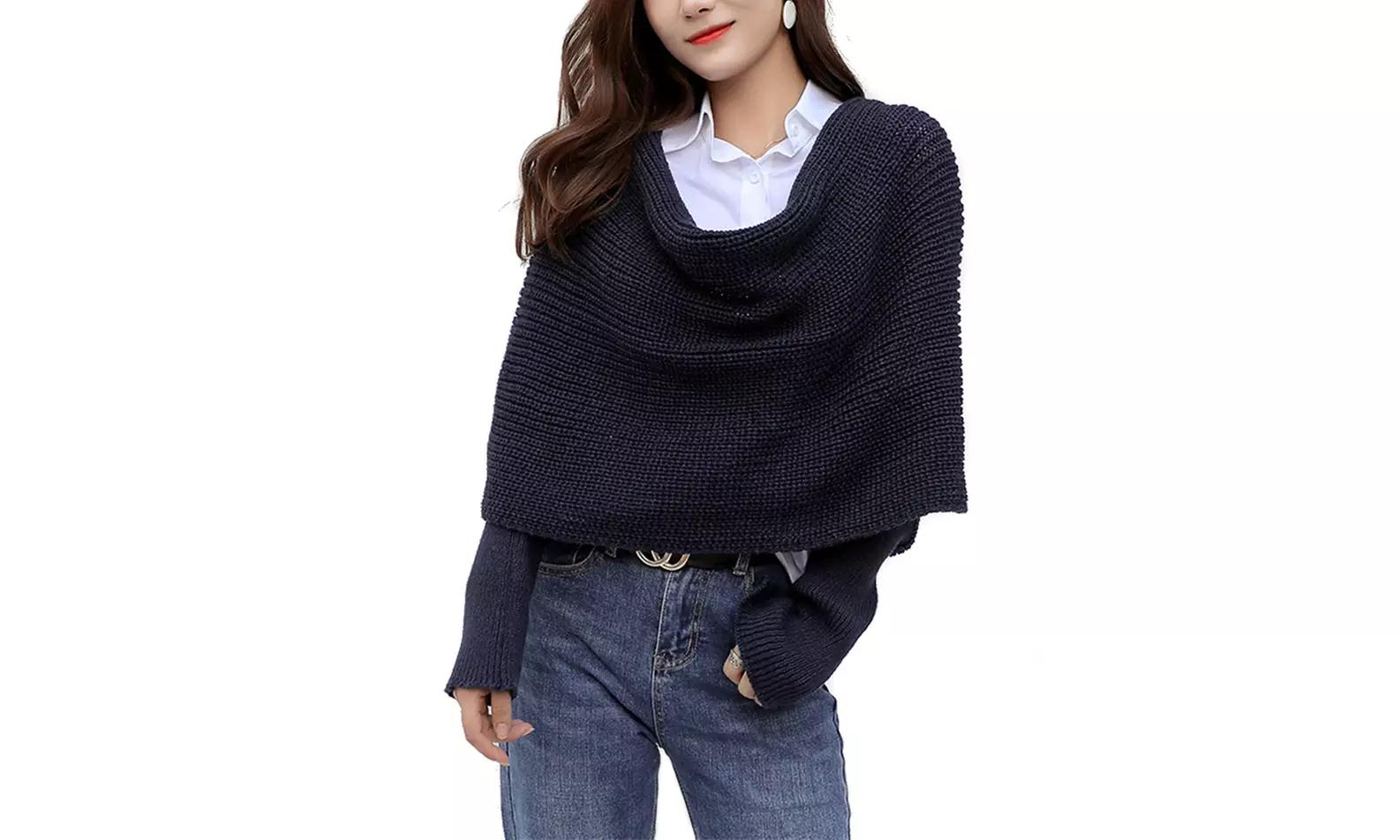 1 ou 2 écharpe-châles avec manches, taille unique - Image 3