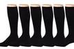6-Pack Rexx Men's Knee-High Patterned Compression Socks - Second Medium