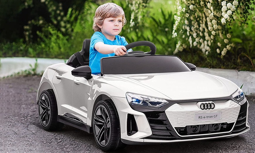 Image 6: HomCom Audi RS e-tron GT Licensed Kids Electric Ride On Car