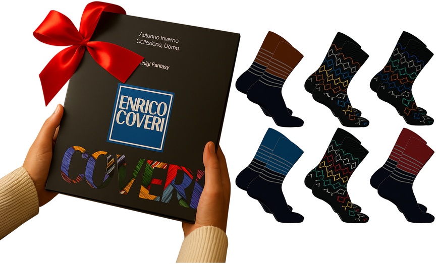 Image 1: Enrico Coveri 6er- oder 12-Pack kurze oder lange Herren-Socken