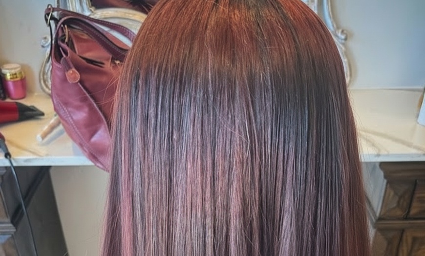 Image 2: Full Colour, Wash Dry Hair Colour/NanoPlasty Straightening- Short Hair