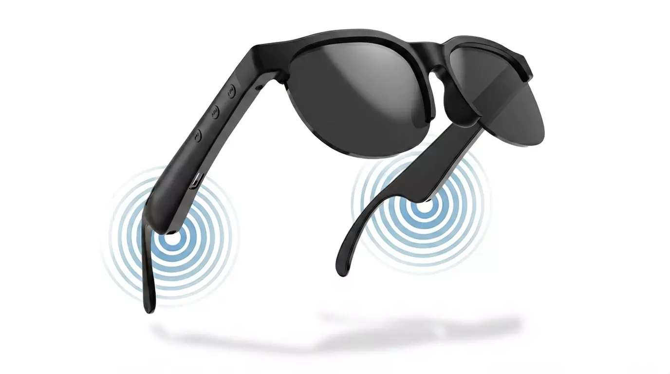 Occhiali smart con auricolari integrati