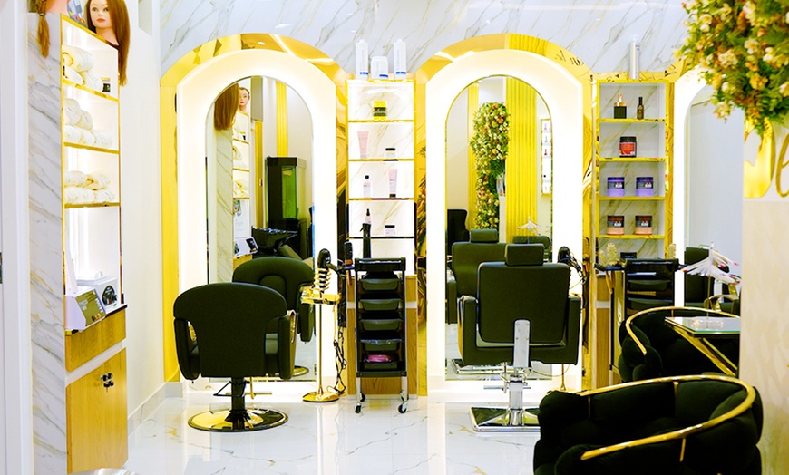 Image 5: Manicure & Pedicure Packages with Gelish & Hair Wash + Blow-Dry 