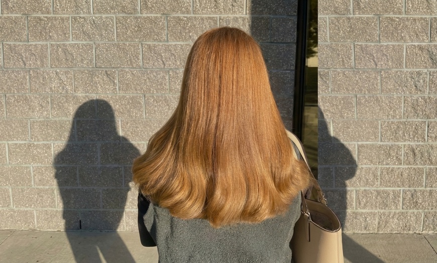 Image 2: Nanoplastia or Keratin Hair Treatment & Haircut for Smooth, Shiny Hair