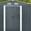 Image 2: Outdoor Metal Garden Storage Shed with an Apex Roof 12ft x 10ft 