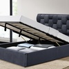 Image 3: Brisbane Velvet Ottoman Bed with Optional Mattress