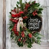 Image 3: Christmas Vine Wreath Decoration Hanging Ornament