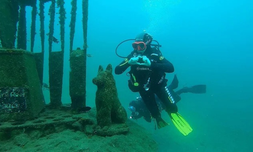 Image 2: Para 1 o 2 personas: bautismo de buceo con reportaje fotográfico