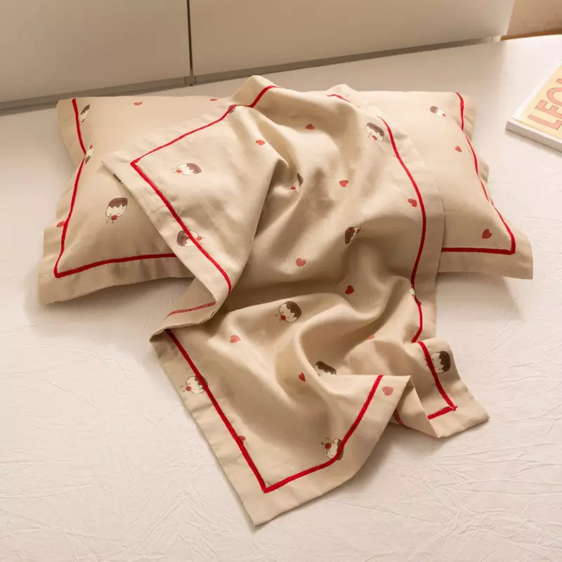 Breathable Pure Cotton Kids Pillowcase Pair