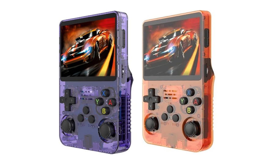 Image 12: 1x oder 2x Retro-Handheld-Videospielkonsole